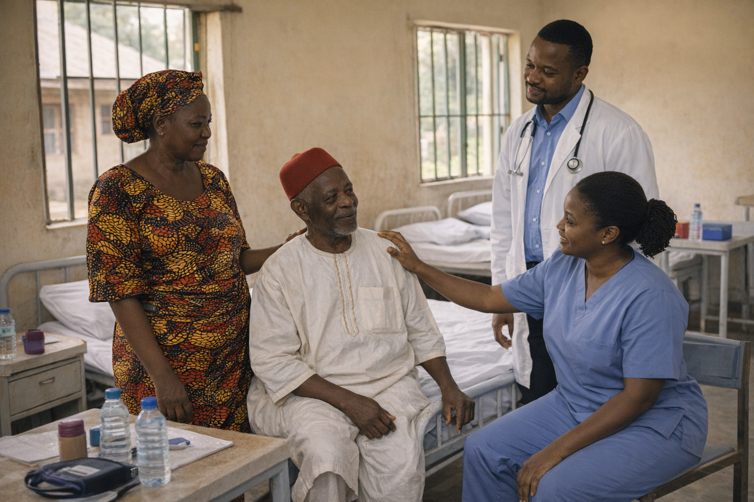 Hospital ward visit for older adults in an Igbo community